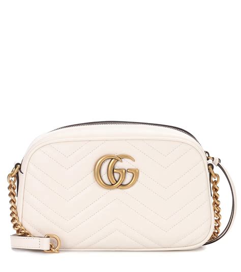 gucci white cross bag|Gucci white marmont bag.